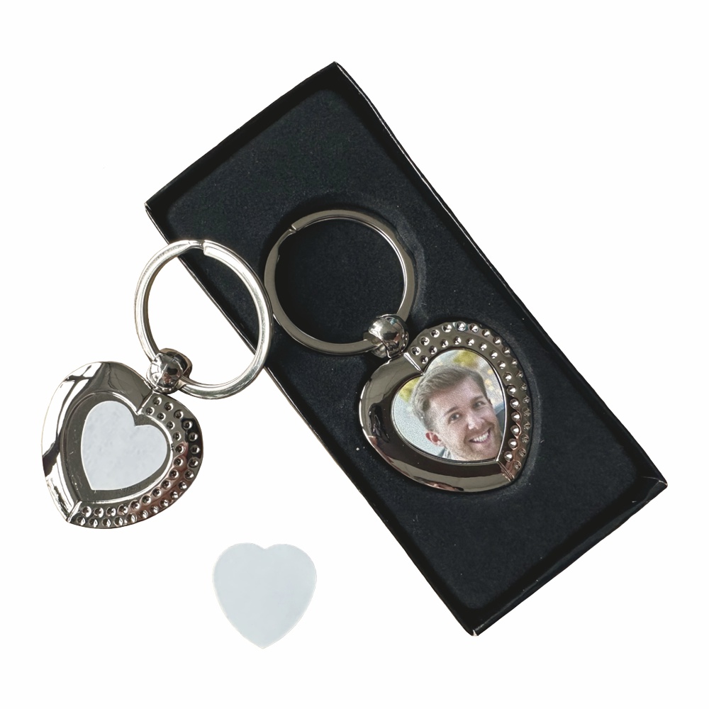 Subli-Print® Metal Key Ring Heart