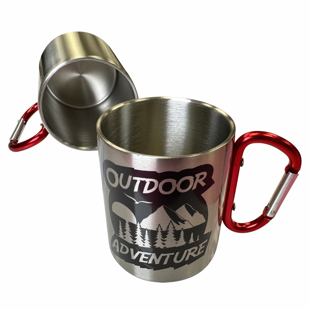 Subli-Print® Stainless Steel Mug Carabiner