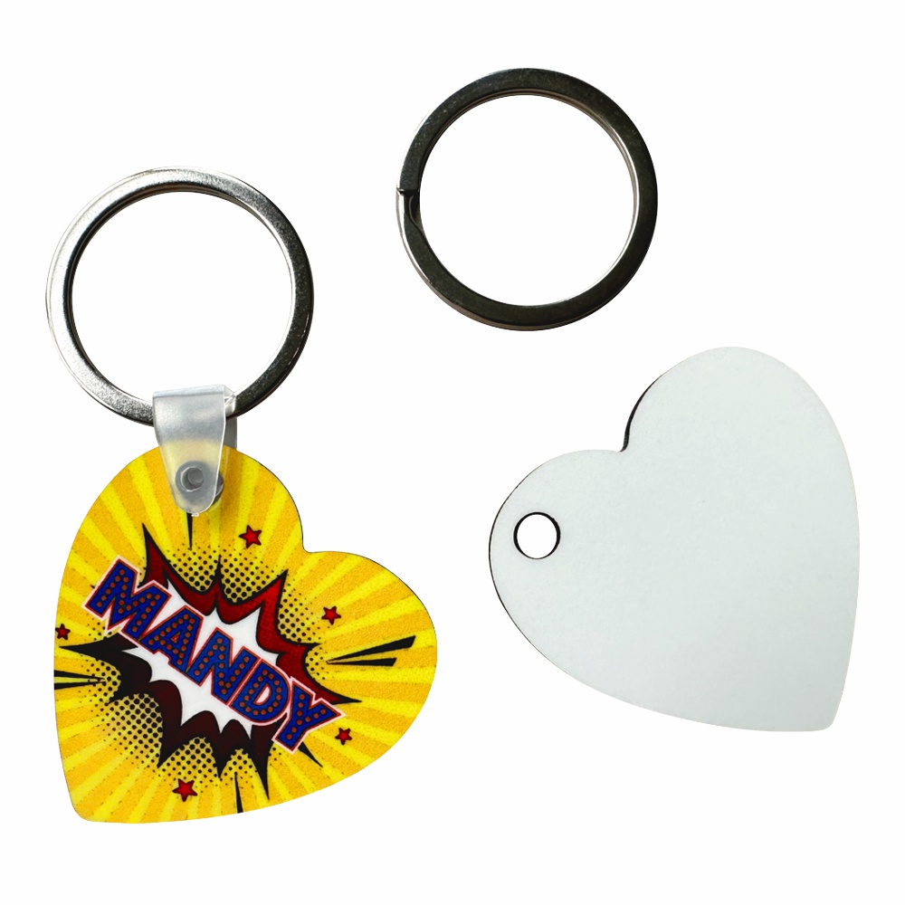 Subli-Print® MDF Key Ring Heart