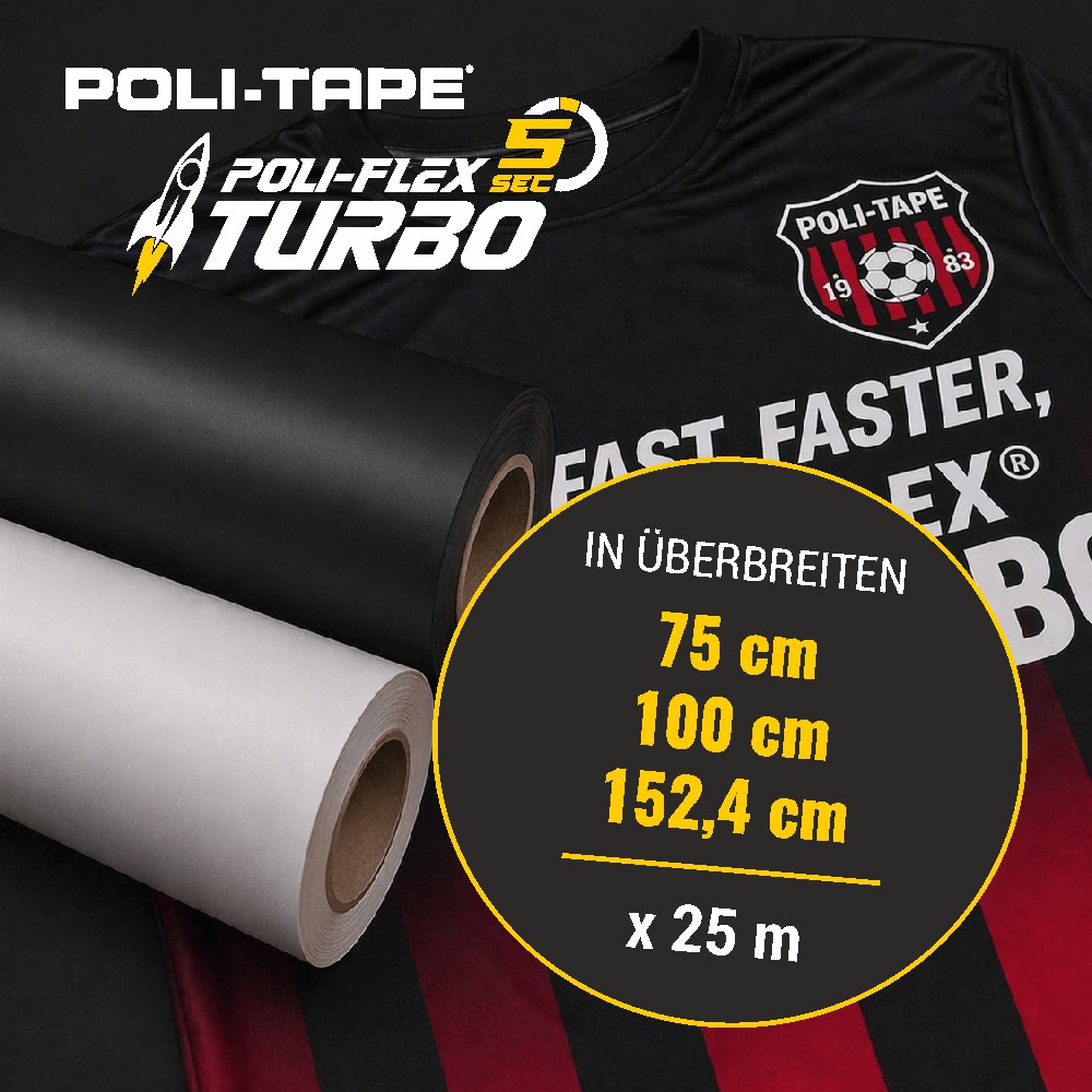 POLI-FLEX TURBO Heat Transfer Vinyl in Extra-Wide Widths