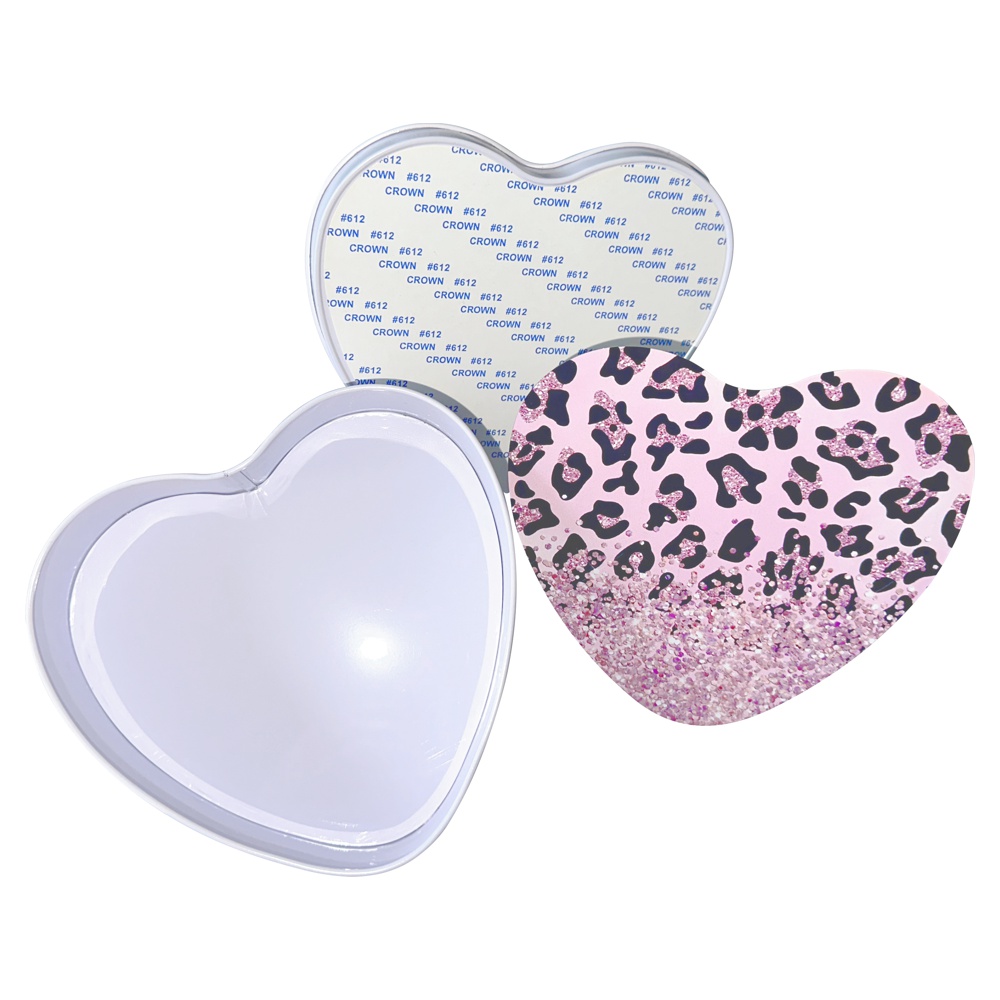 Subli-Print® Metal Tin Heart Off-White